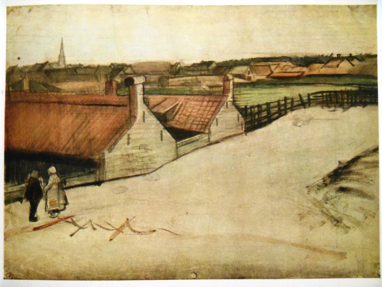 Scheveningen görünümü, arka planda sivri by Vincent van Gogh