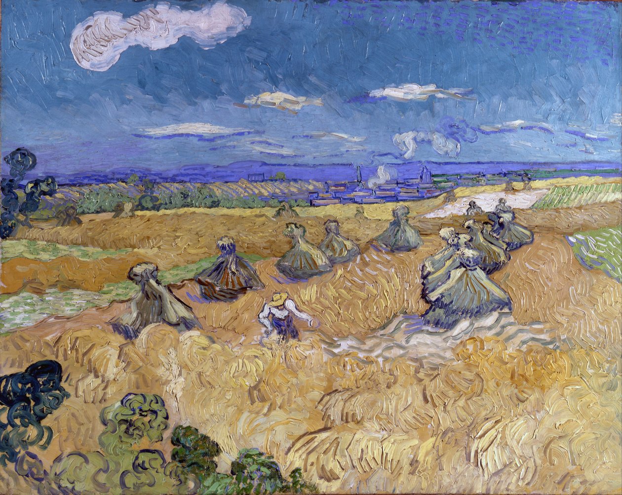 Orakçı ile Buğday Tarlaları, Auvers by Vincent van Gogh