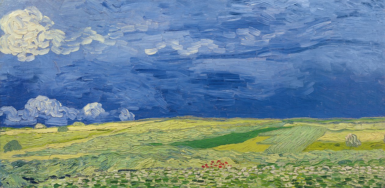 Thunderclouds Altındaki Buğday Tarlaları, 1890 by Vincent van Gogh