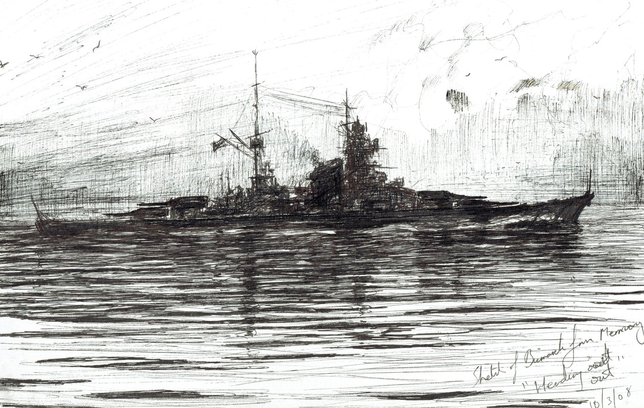 Bismarck yola çıkıyor, 2008 by Vincent Alexander Booth
