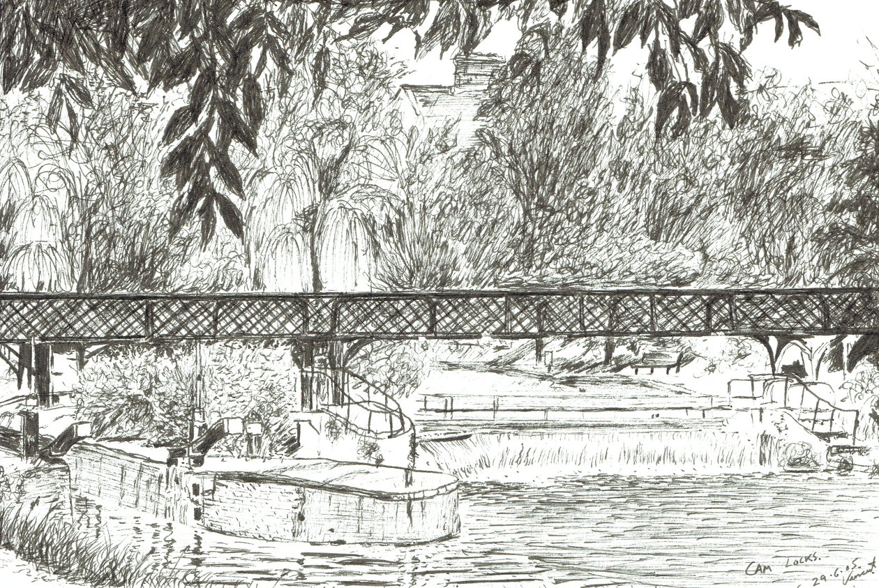Cam Kilitler, 2005, (Kağıt üzerine mürekkep) by Vincent Alexander Booth