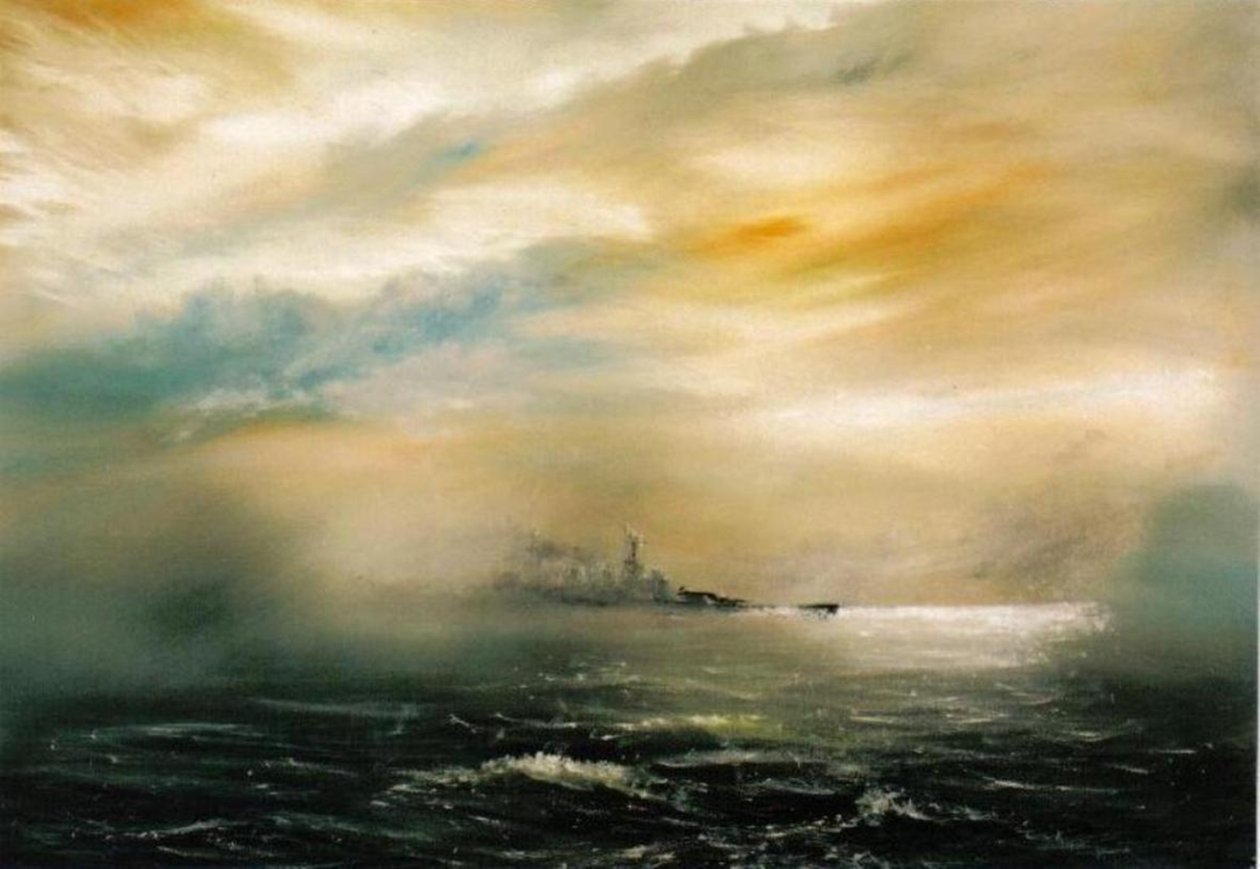 Felaket şafaktan önce şafak HMS Hood 1941, 2012 by Vincent Alexander Booth