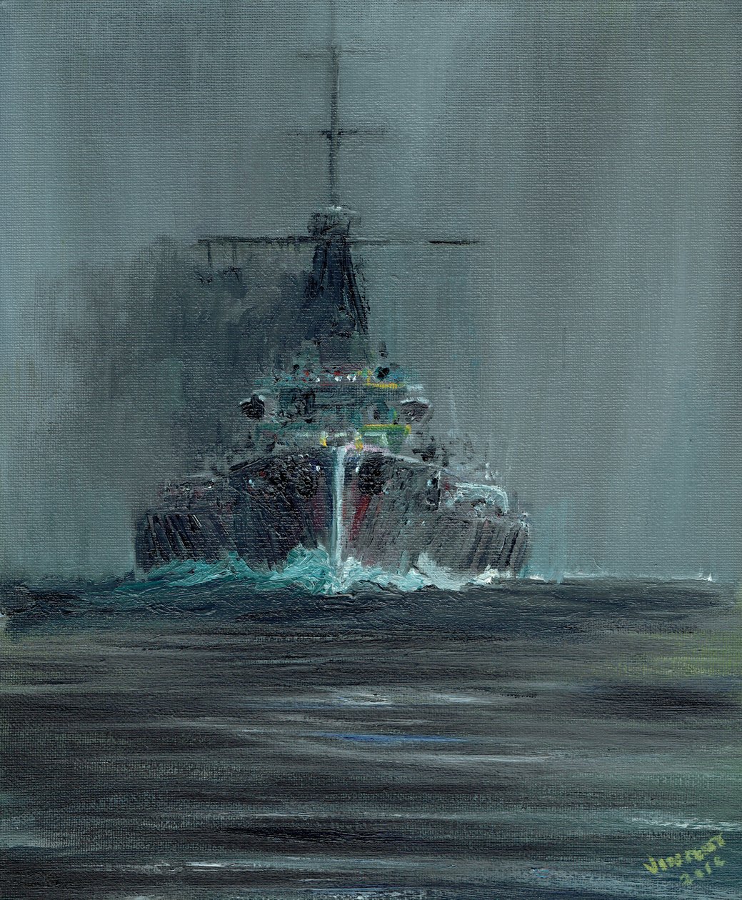 Korkusuz 1907, 2016, (tuval üzerine yağlı boya) by Vincent Alexander Booth