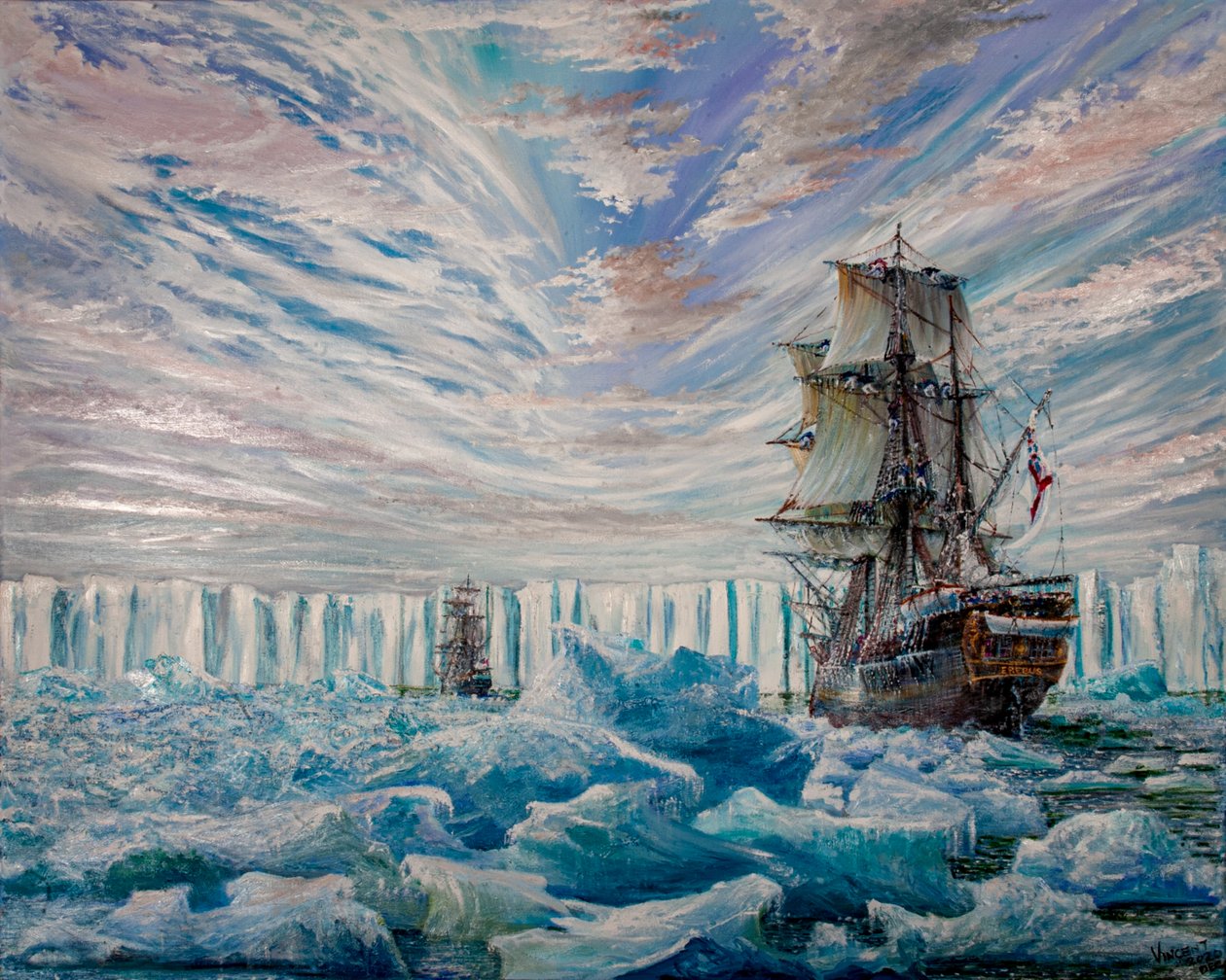 Erebus ve Terror, Antarktika Buz Rafını keşfetti, 2020 by Vincent Alexander Booth