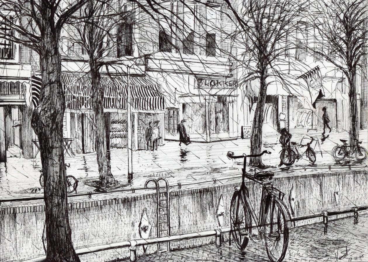 Harlingen Holland, 2005, (kağıt üzerine mürekkep) by Vincent Alexander Booth