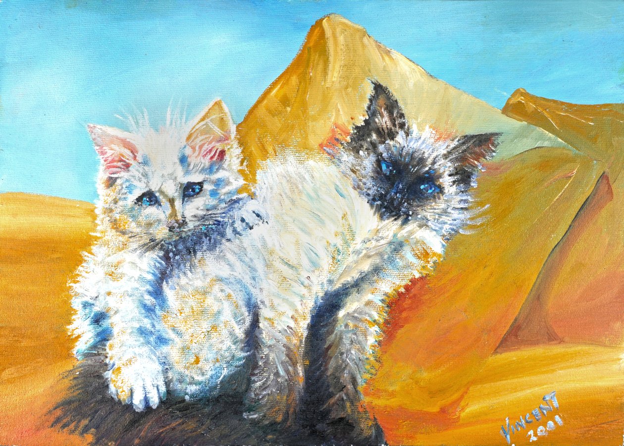 Kediler Monty ve Bebek, 2001 by Vincent Alexander Booth