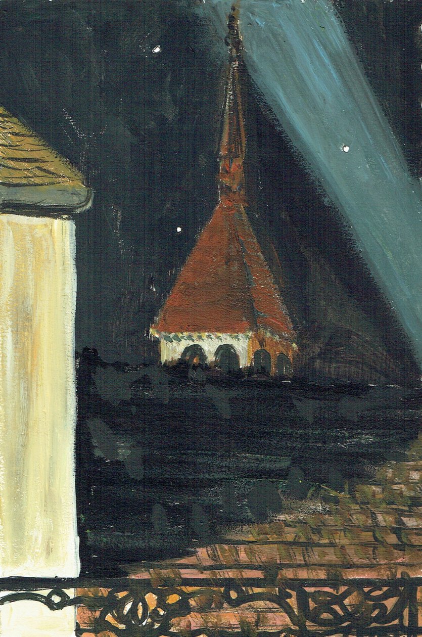 2006 geceleri Laignes Fransa çatı görünümü by Vincent Alexander Booth