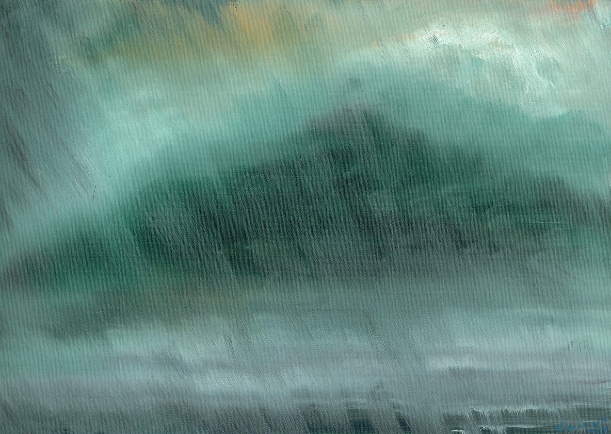 Dağlar yağmuru, 2017, (tuval üzerine yağlı boya) by Vincent Alexander Booth