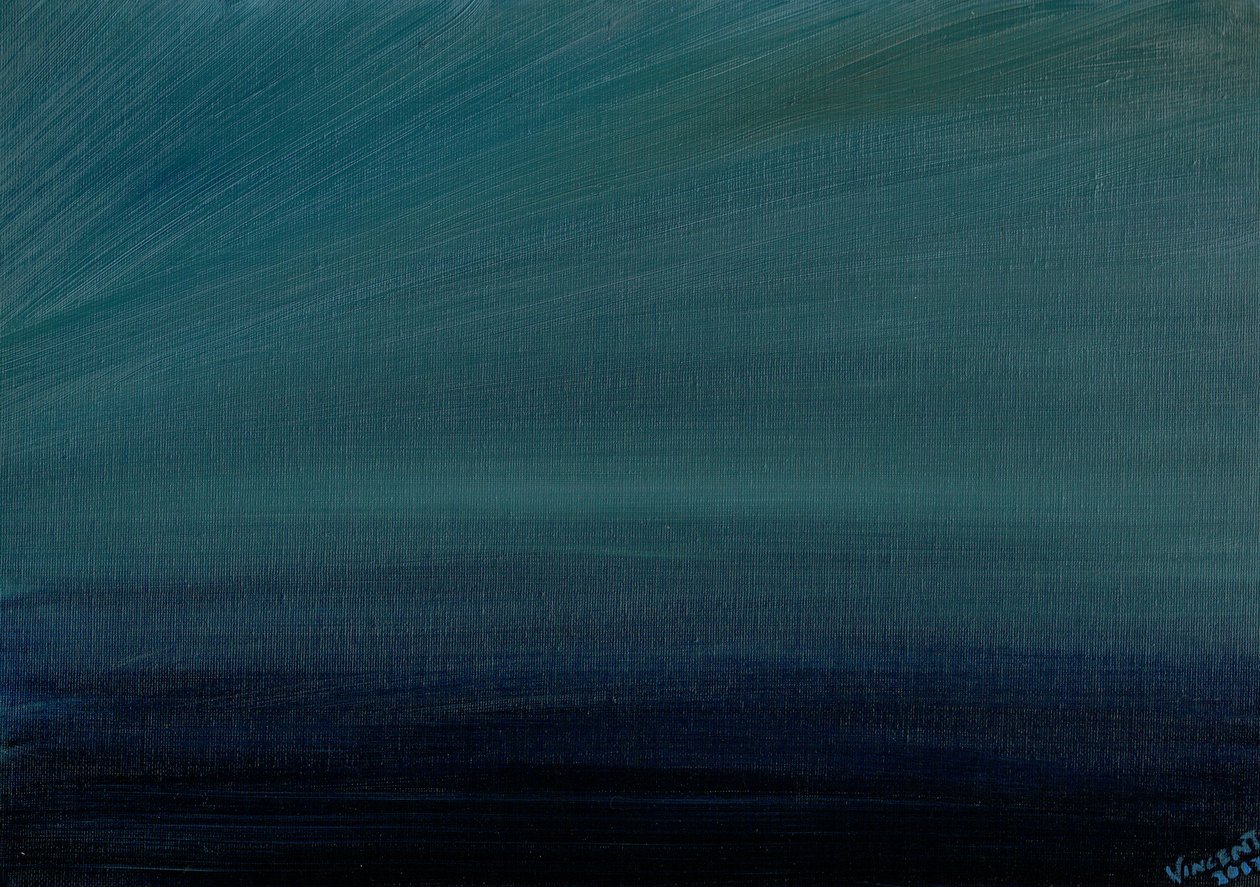Ocean Twilight, 2017, (tuval üzerine yağlı boya) by Vincent Alexander Booth
