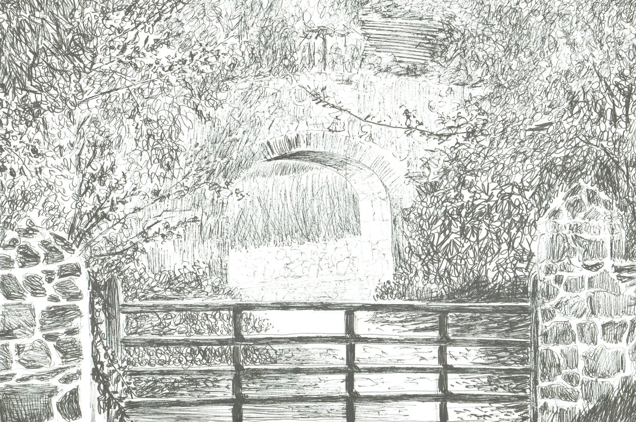 Kemerli yolun altındaki yol, Wight Adası, 2012 by Vincent Alexander Booth