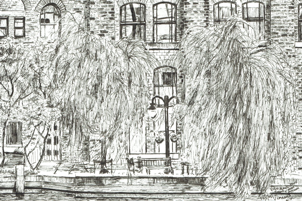 Sürahi ve Piyano Manchester, 2005, (Kağıt üzerine mürekkep) by Vincent Alexander Booth
