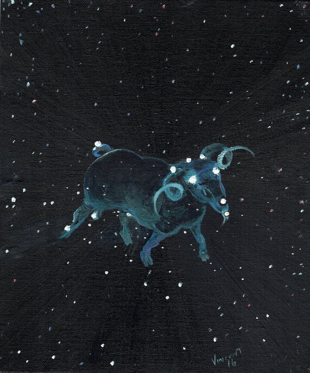 Yıldız işareti Aires, 2016, (tuval üzerine yağlı boya) by Vincent Alexander Booth