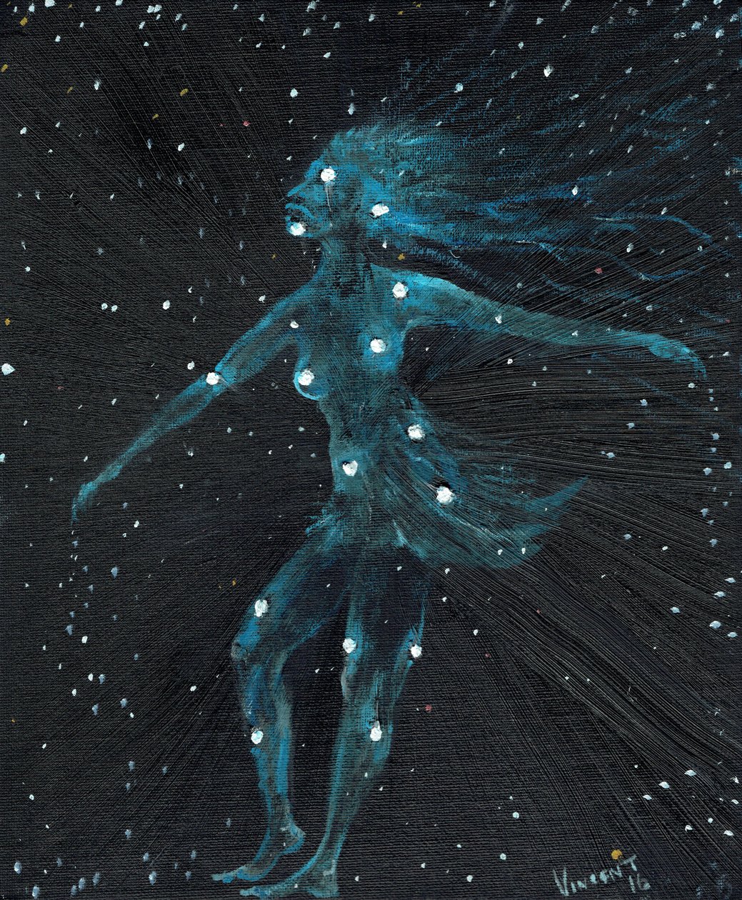 Başak burcu, 2016, (tuval üzerine yağlı boya) by Vincent Alexander Booth