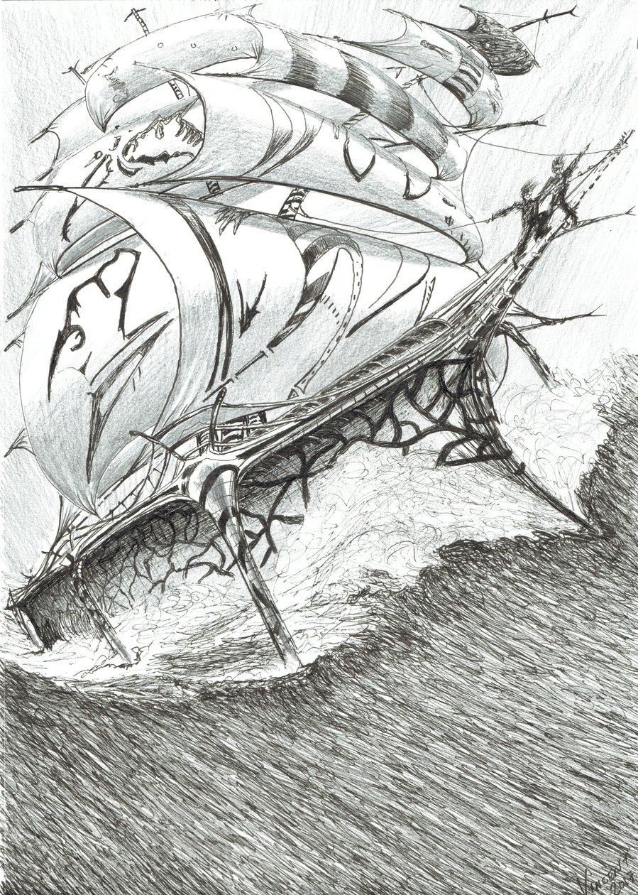 Storm Creators Arafura Sea, 2017, (Kağıt Üzerine Mürekkep) by Vincent Alexander Booth