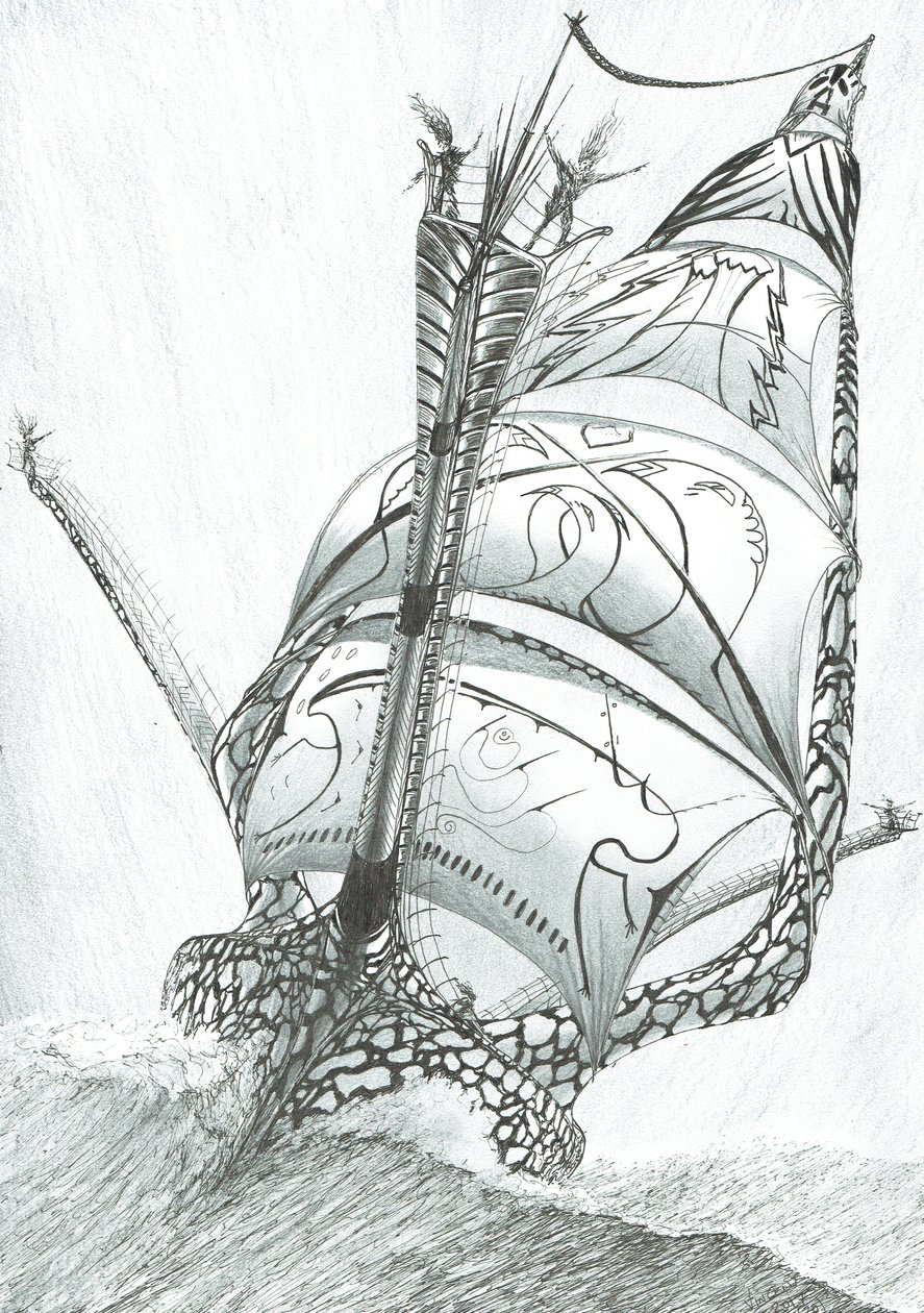 Storm Creators Sibuyan Sea, 2017, (Kağıt Üzerine Mürekkep) by Vincent Alexander Booth