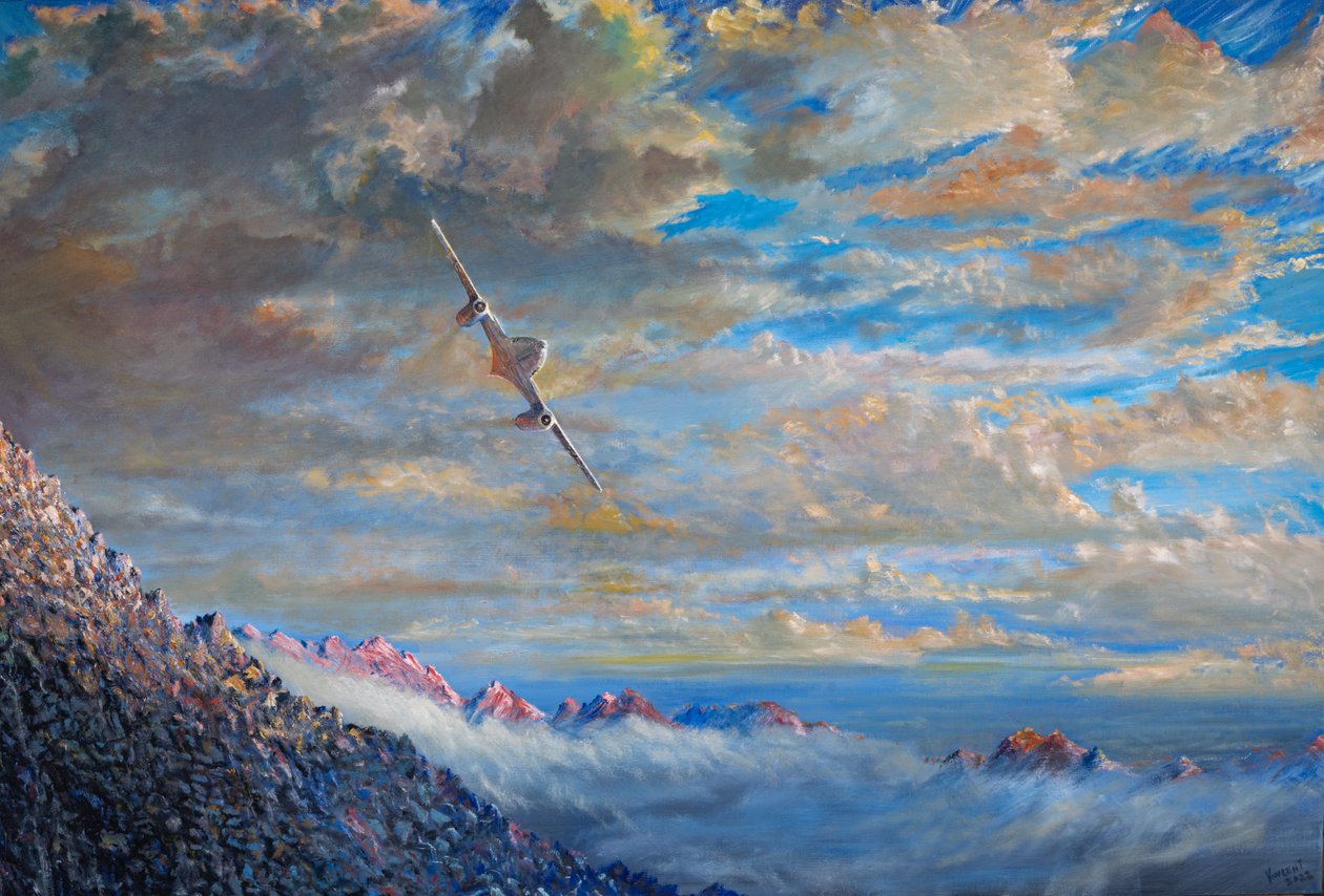 'Beyaz 3' Me-262 Swiss Landing 6, 2023 by Vincent Alexander Booth