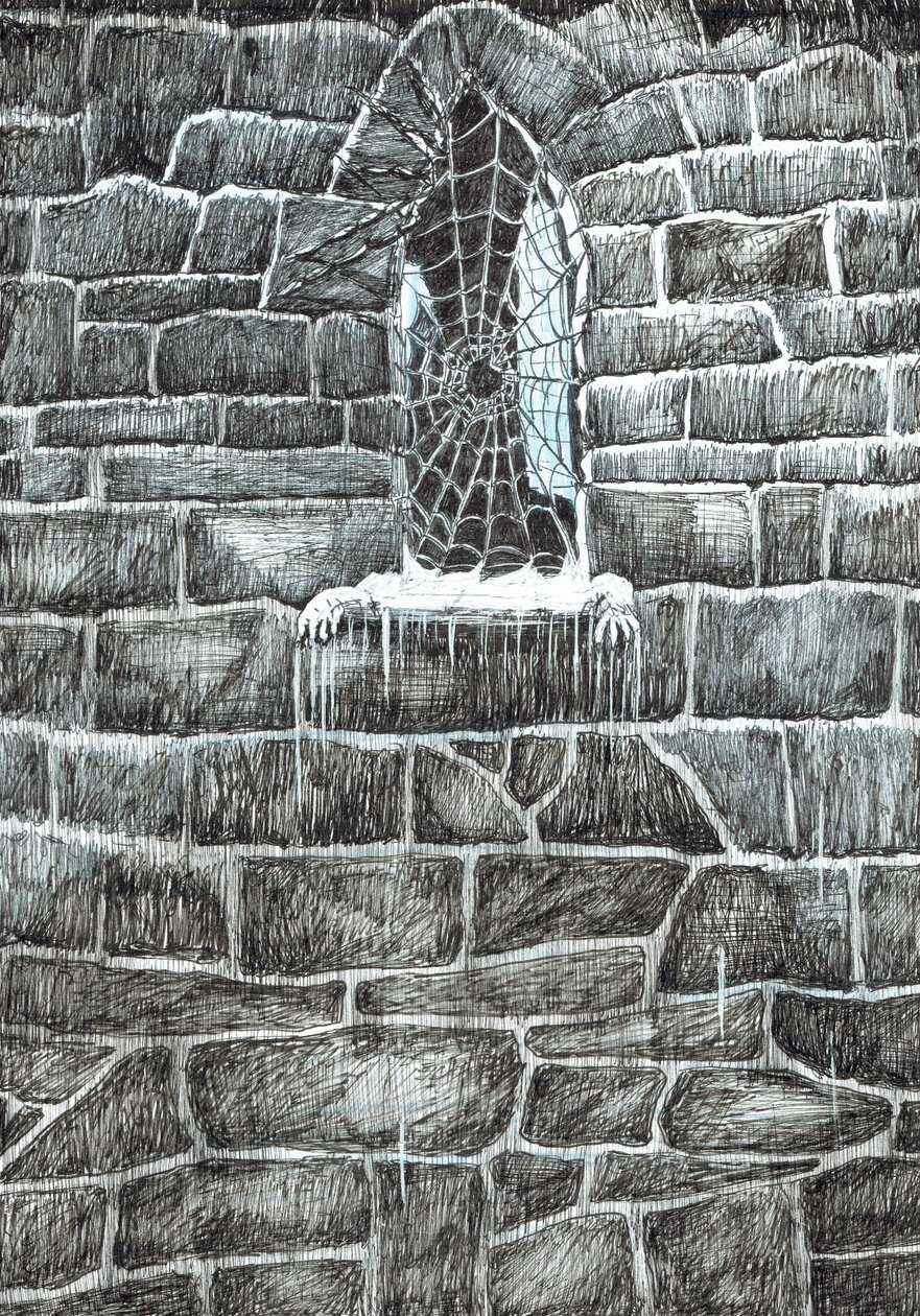 sayfa 11, Findhorn Ormanındaki Kale, 2006, (kağıt üzerine mürekkep) by Vincent Alexander Booth