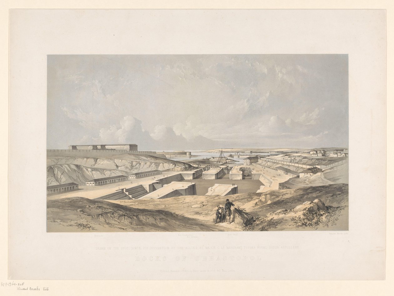 Dehaven van Sebastopol Sebastopol Rıhtımları (nesne üzerindeki başlık) by Vincent Brooks