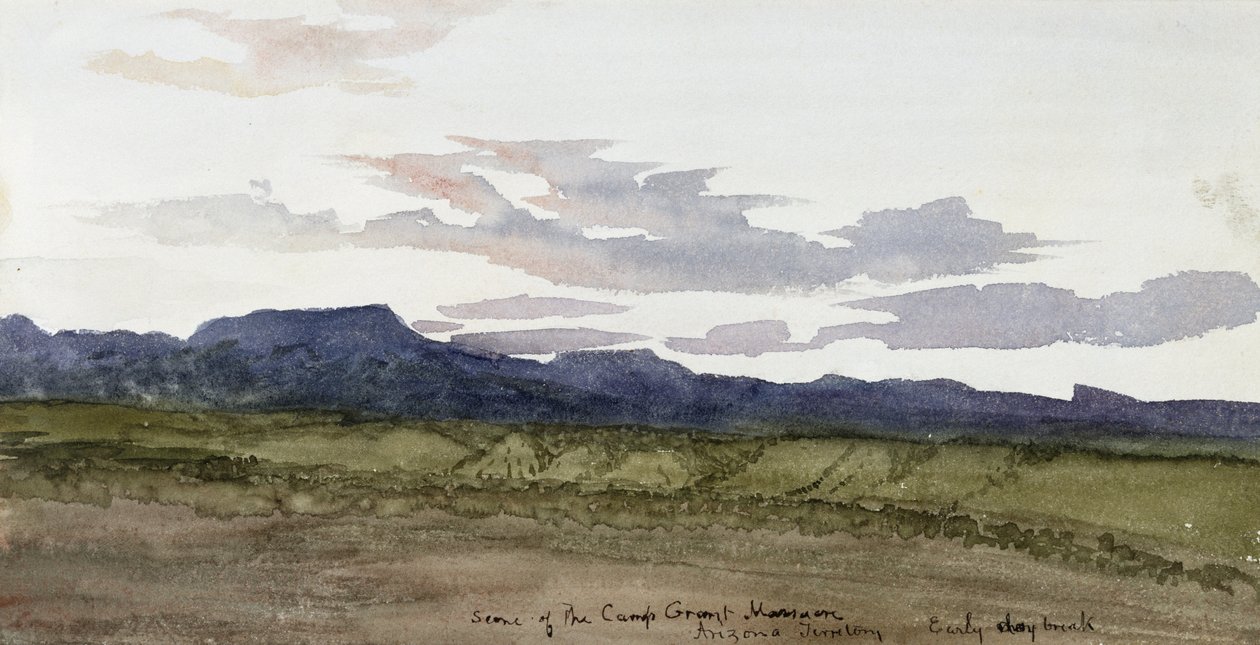Camp Grant Katliamı sahnesi, Arizona by Vincent Colyer