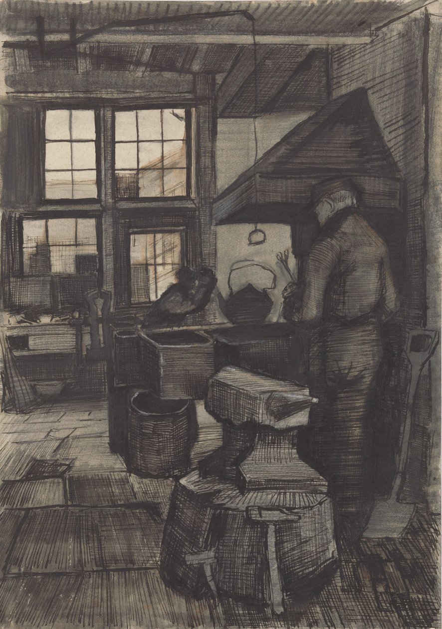 Forge, 1882. by Vincent van Gogh