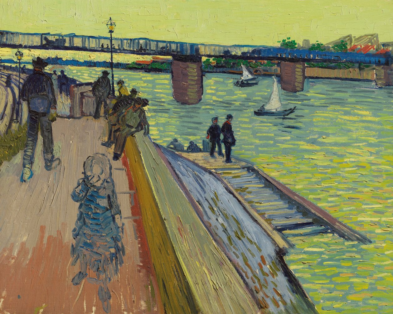 Trinquetaille Köprüsü, 1888. by Vincent van Gogh