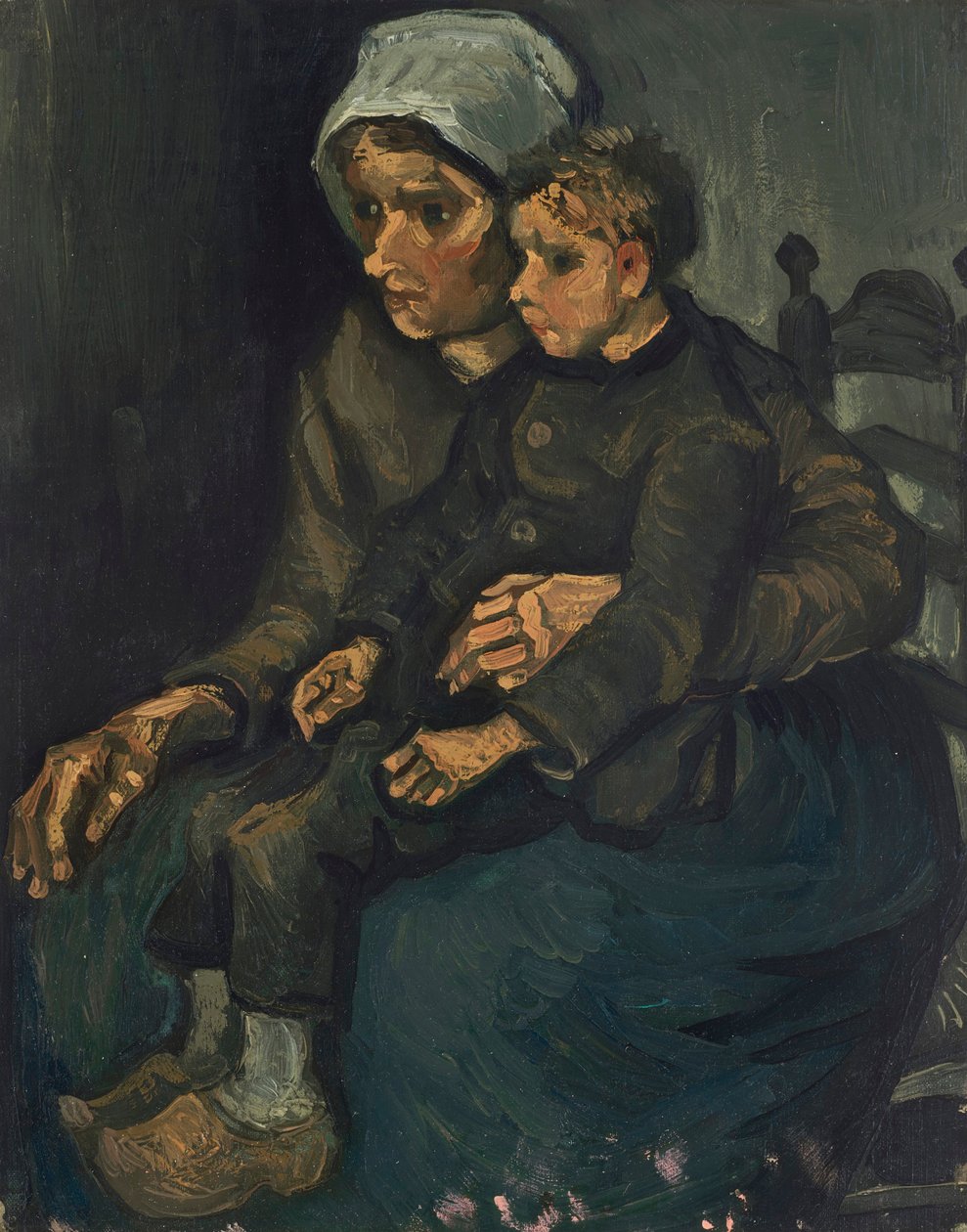Kucağında Çocuklu Köylü Kadın, 1885. by Vincent van Gogh