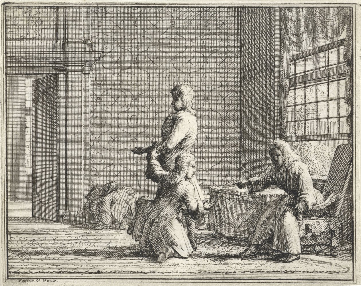 Bir iç terzi by Vincent Laurensz. van der Vinne (II)