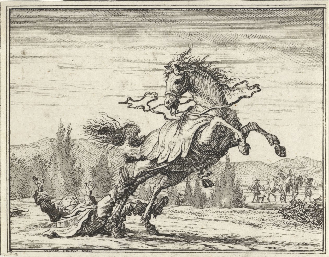 Adam attan düşüyor by Vincent Laurensz. van der Vinne (II)