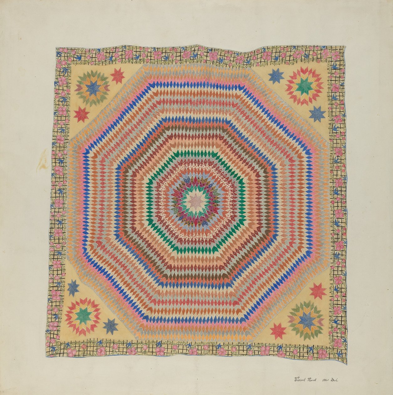 Patchwork Yorgan by Vincent P. Rosel