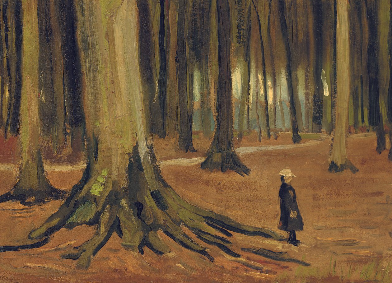 Ormanda Bir Kız, 1882 by Vincent van Gogh