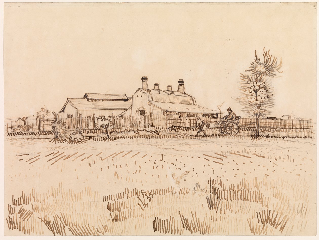 Bir kiremit fabrikası, 1888 by Vincent van Gogh