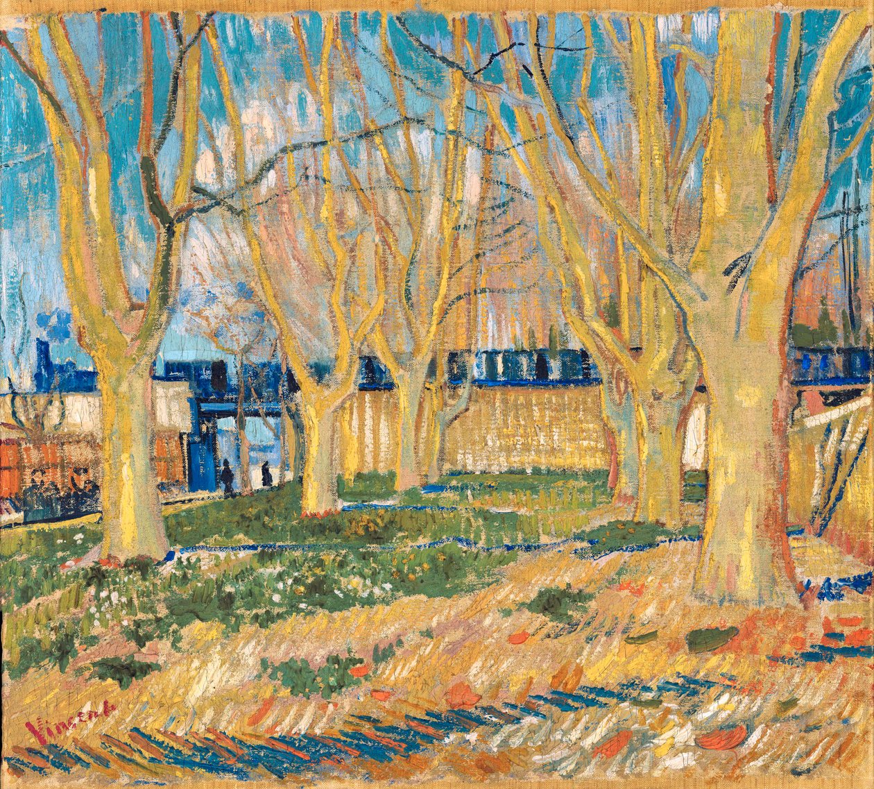 "Arles İstasyonu yakınında Çınarlar Bulvarı" (Arles İstasyonu yakınında Çınarlar Bulvarı) Tablo Vincent van Gogh (1853-1890) 1888 Paris, Rodin Müzesi by Vincent van Gogh
