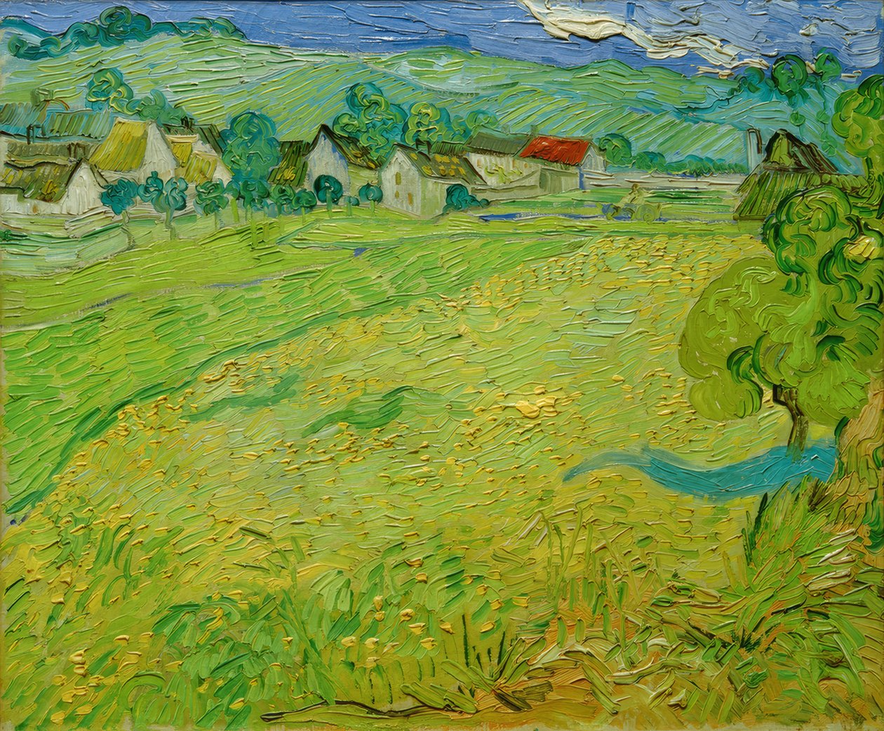 Auvers yakınlarındaki Les Vessenots manzarası by Vincent van Gogh