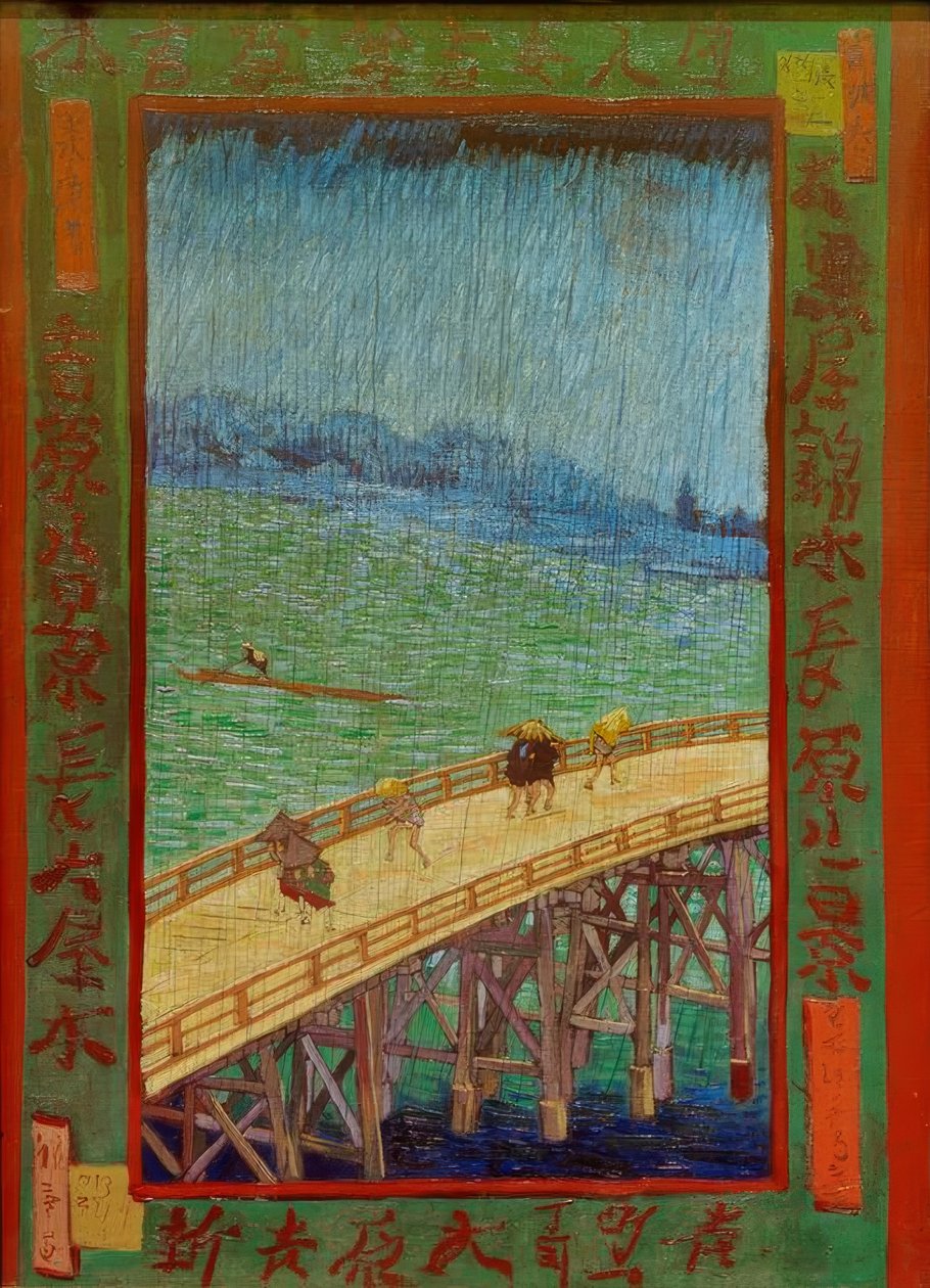 Brücke im Regen by Vincent van Gogh