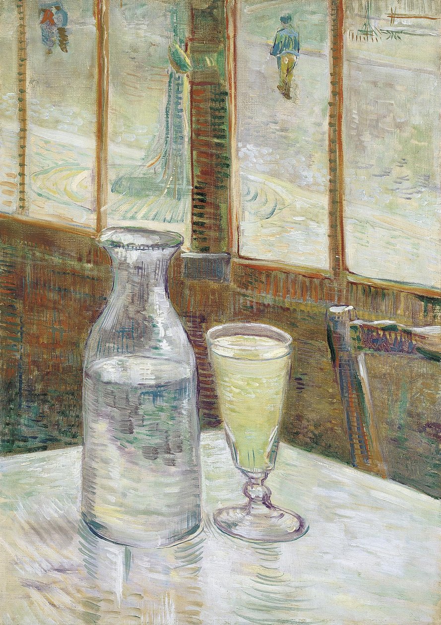 Absintheli Cafe Masası by Vincent van Gogh