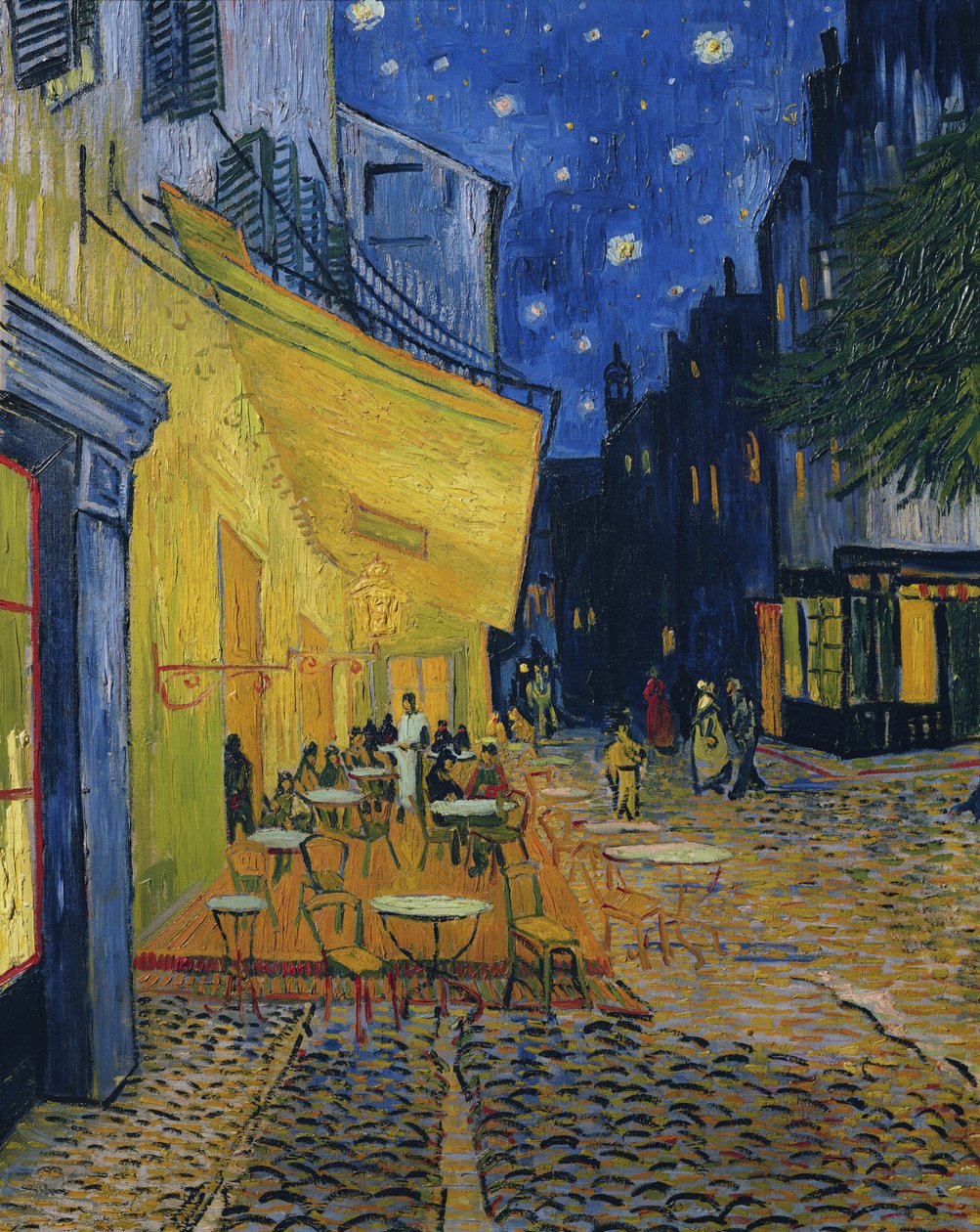 Kafe Terası, Place du Forum, Arles, 1888 by Vincent van Gogh