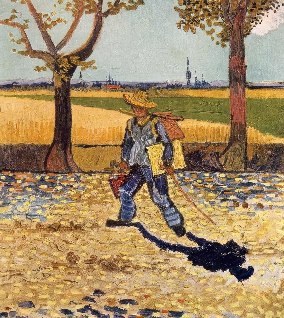 Ressam işe giderken by Vincent van Gogh