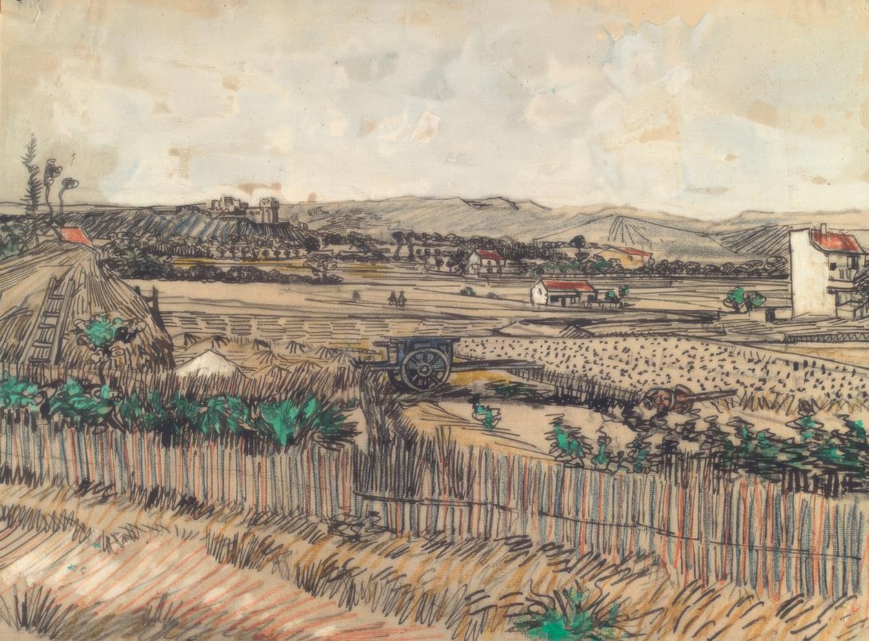 mavi araba by Vincent van Gogh
