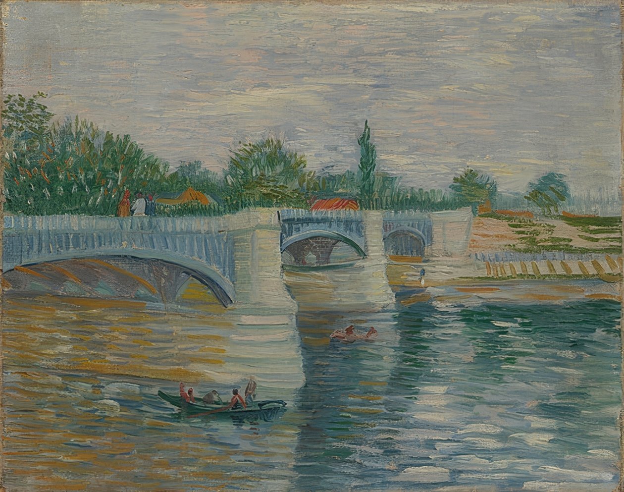 Courbevoie Köprüsü. 1887 by Vincent van Gogh