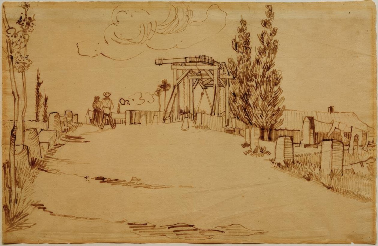 Langlois Köprüsü by Vincent van Gogh