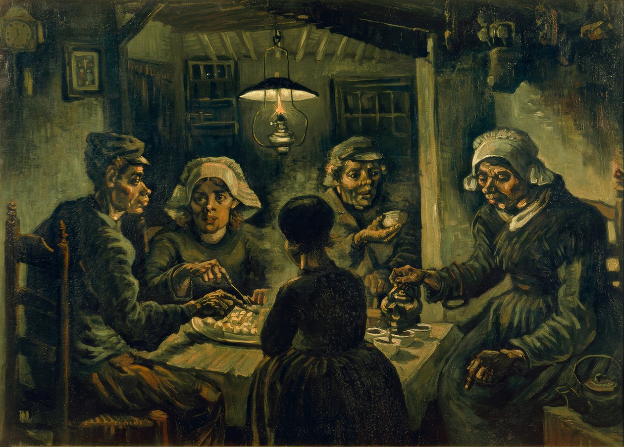 patates yiyiciler by Vincent van Gogh