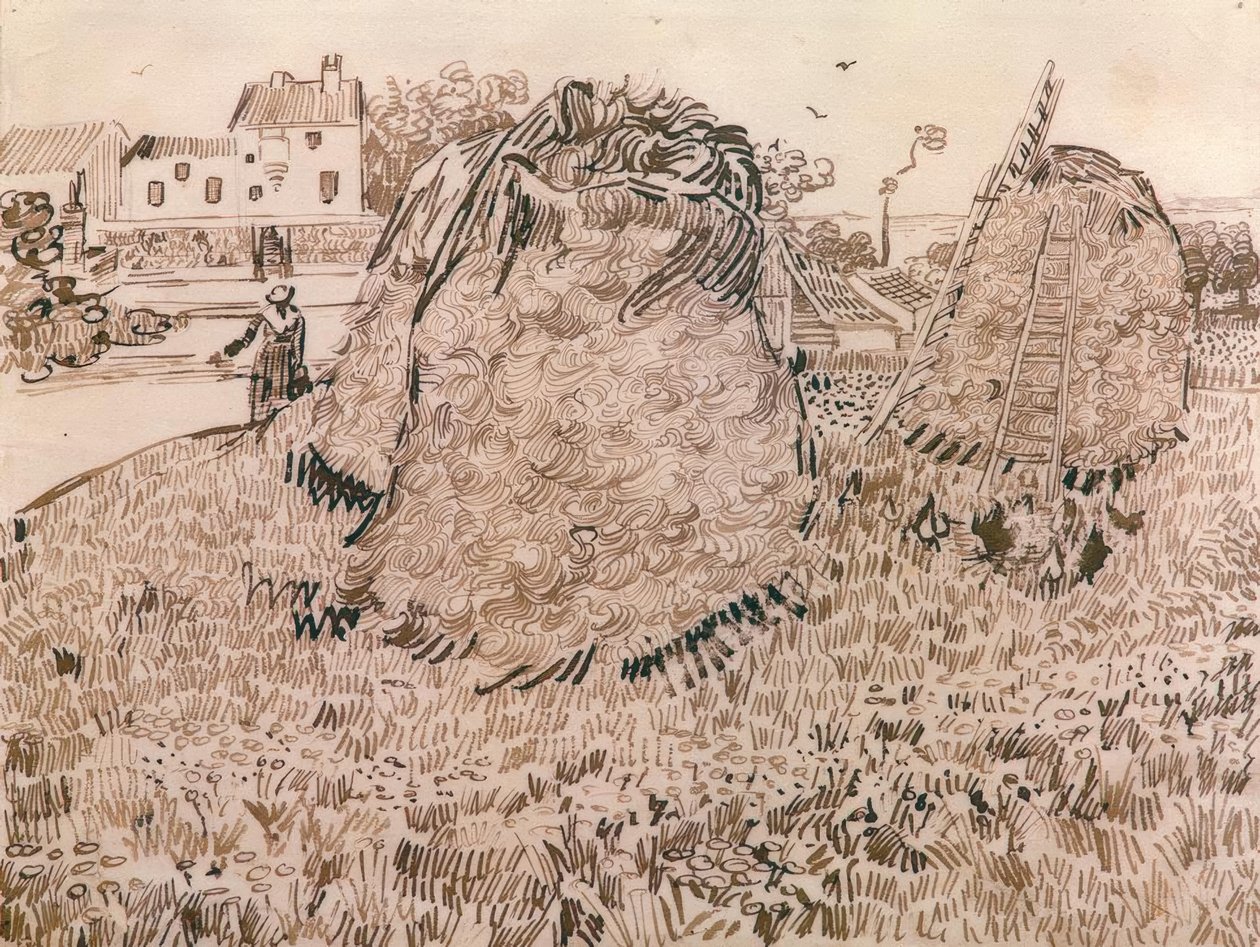saman yığını by Vincent van Gogh