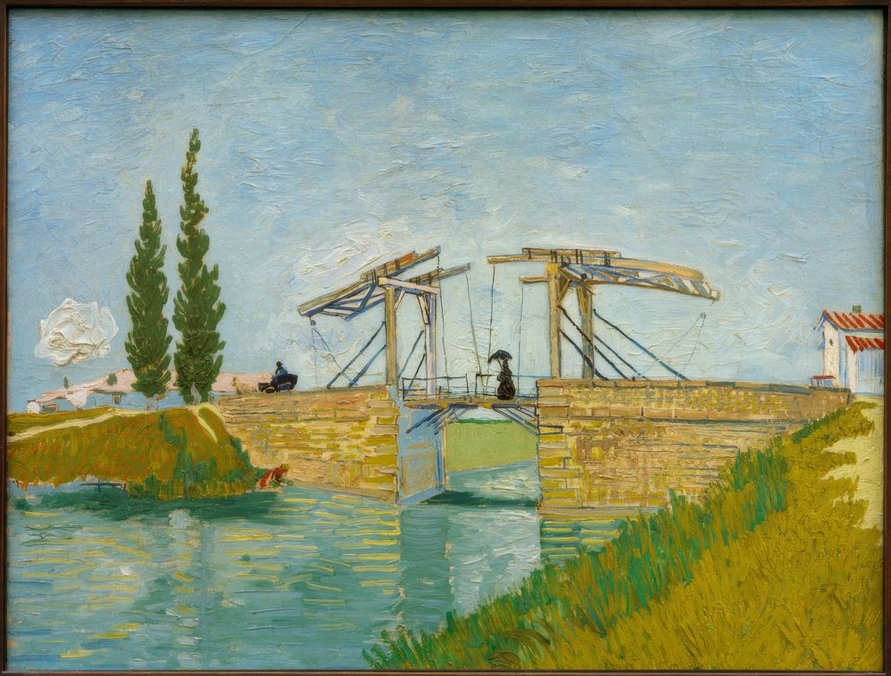 Die Zugbrücke by Vincent van Gogh