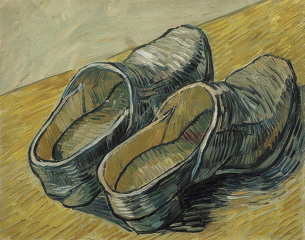 Bir çift deri takunya. 1889 by Vincent van Gogh