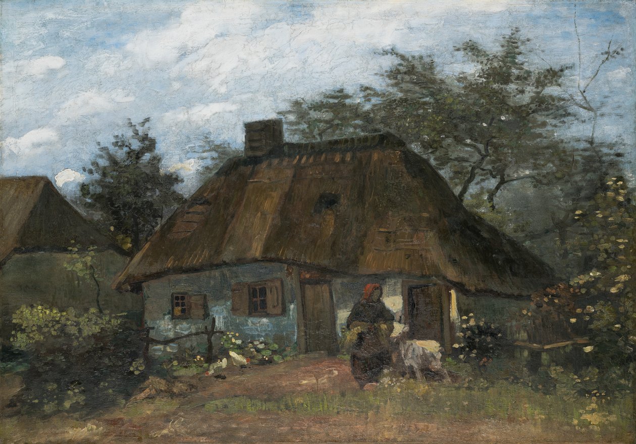 Nuenen#39;de çiftlik evi by Vincent van Gogh