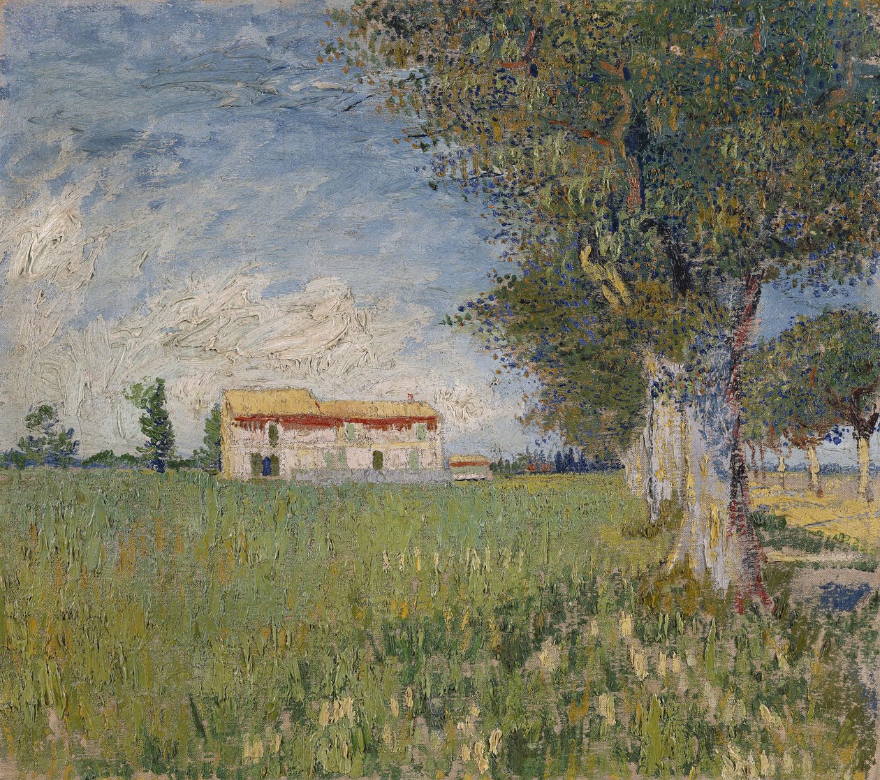 Buğday tarlasındaki çiftlik evi, 1888 by Vincent van Gogh