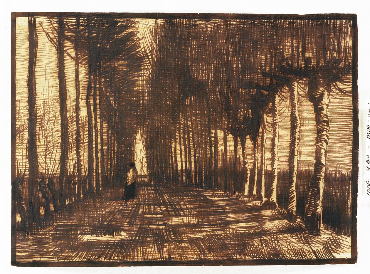 Yoldaki Figür, 1884 by Vincent van Gogh