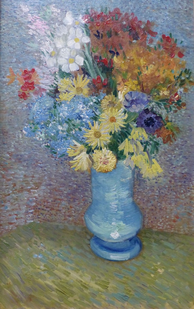 Mavi Vazoda Çiçekler, 1887 dolayları (tuval üzerine yağlı boya) by Vincent van Gogh
