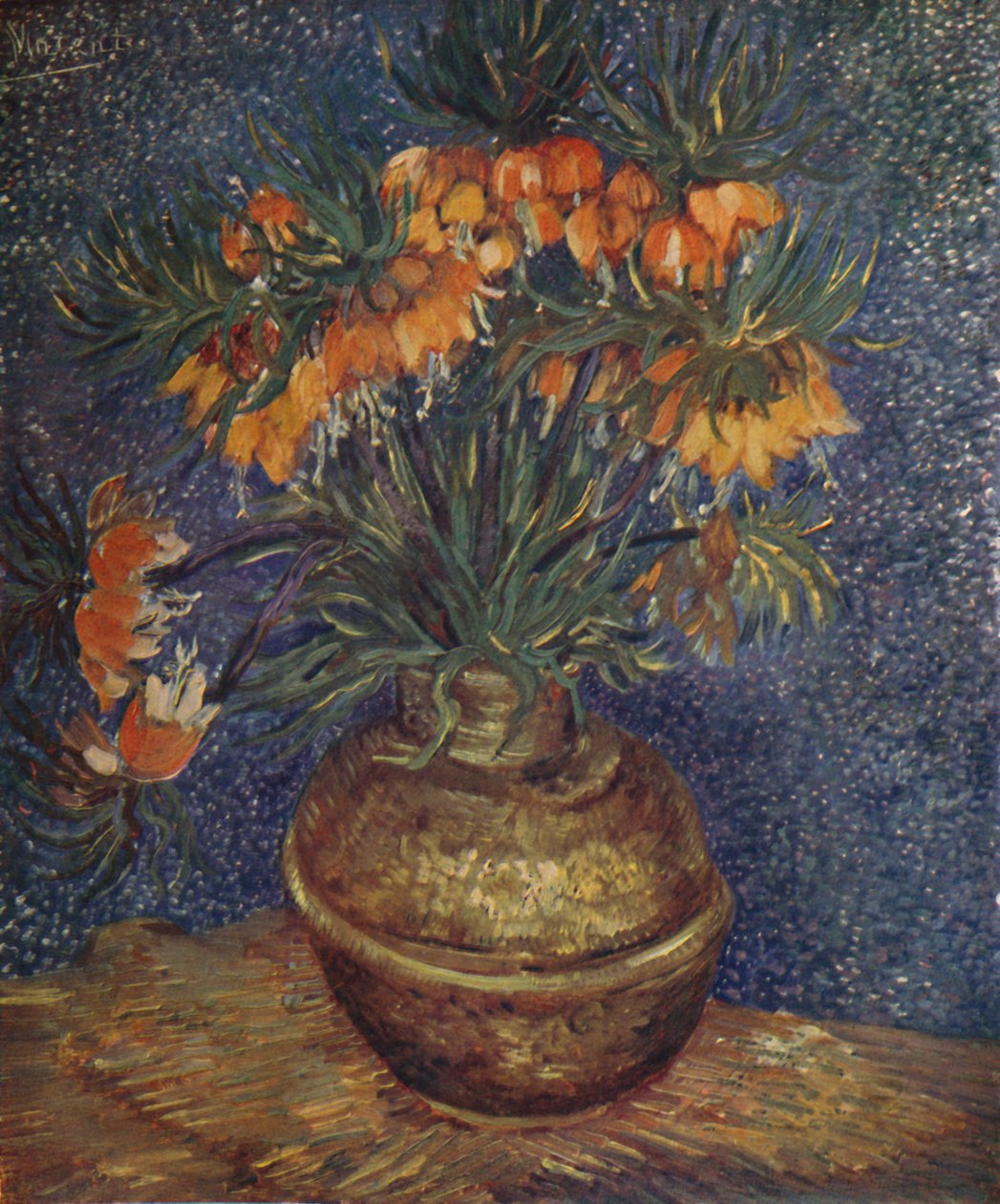 Pirinç Vazoda Çiçekler, 1887, 1923 by Vincent van Gogh