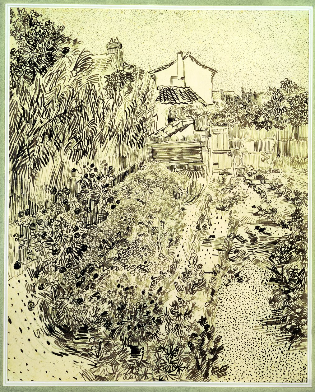 Çiçek Bahçesi, 1888 by Vincent van Gogh